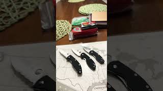 Spyderco “imported” knife collection knivesdaily everdaycarry edc pocketknife pocketcarry [upl. by Ardnoik230]