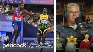 Noah Lyles 100m win was a matter of inches between gold and silver  Dan Patrick Show  NBC Sports [upl. by Deidre]