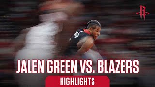 Jalen Green 17 points Highlights vs Portland Trail Blazers [upl. by Eiramaneet]