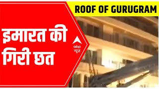 Roof of Gurgaon highrise collapses Govt officer trapped search operation underway [upl. by Eixam]