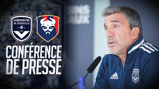 La conférence de presse avant BordeauxCaen [upl. by Iroj]