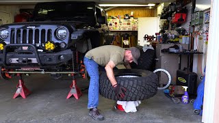 Mounting Up 37” X 135quot WIDE BFG KM3 Tires on the Jeep Wrangler and WHY [upl. by Ramyar951]