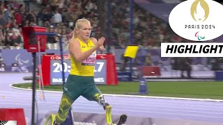 Para Athletics Womens Long Jump T63 Highlights 2024  Australia Vanessa Low Bags win Gold [upl. by Marty]