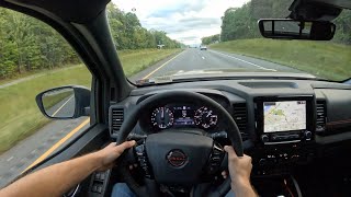 2023 Nissan Frontier PRO4X  POV Test Drive  060 [upl. by Eniamaj]