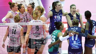 ALL quotMEGA RALLYquot of the match Conegliano  Milano  Lega Volley Femminile 202324 [upl. by Adiaz]