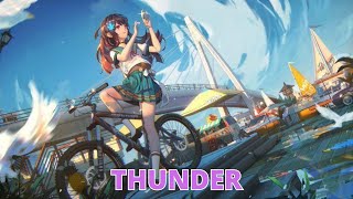 Nightcore – Thunder Gabry Ponte LUMX Prezioso  Lyrics [upl. by Bred]