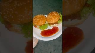 KFC style zinger burger at home by secret chef youtubeshorts food burger zingerburger viralshor [upl. by Tem]