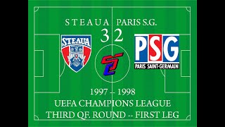 Steaua 32 Paris Saint Germain 30 after UEFA decision 19971998 UCL [upl. by Lewellen616]