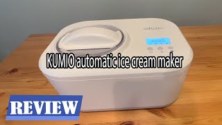 KUMIO Automatic Ice Cream Maker with Compressor Review  See before you buy [upl. by Ojyllek480]