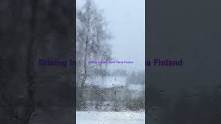 Driving in Snow Storm Vaasa Finland [upl. by Ximena]