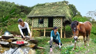 120 Day Living Off Grid Create Electricity With Water Dig Pond Bring Water To The House [upl. by Feinberg]