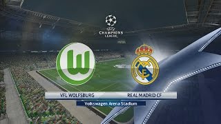 PES 2016  VfL Wolfsburg vs Real Madrid CF  UEFA Champions League [upl. by Lief824]