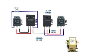 2500W Inverter circuit diagram  12v to 220v inverter inverter​ electric​ [upl. by Aronow]