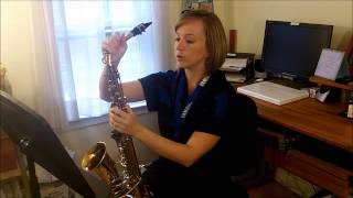 Second Saxophone Lesson with Mrs Rinaudo [upl. by Manolo300]