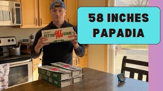 Eating Every Kind of Papadia from Papa Johns 5 flavors 58 inches [upl. by Sualocin]