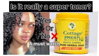 Honest review on cottage fresh alata Samina pure herbal black soap How to know the original [upl. by Stepha]