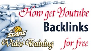 How to make youtube backlink for free  how to get youtube backlinks [upl. by Yv]