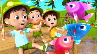 1 2 3 4 5 Once I Caught a Fish Alive Song  Baby songs  Nursery Rhymes amp Kids Songs [upl. by Esinyt133]