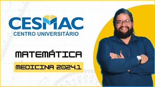 CESMAC  20241  Medicina  Matemática  Resolução Completa [upl. by Soiritos633]