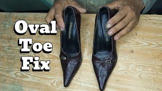 Convert Heels to Classic Front  Modern Oval Toe Makeover Tutorial [upl. by Acirdna306]