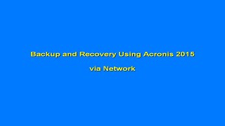 Acronis Backup and Recovery network 2022 [upl. by Elleirda]