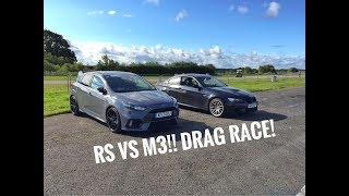 Focus RS VS M3  Drag Race [upl. by Auhel823]