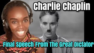 Charlie Chaplin  Final Speech From The Great Dictator  REACTION [upl. by Peggir]