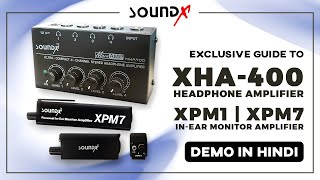 SOUNDX Personal InEar Monitor Amplifier Guide in Hindi [upl. by Sonahpets]