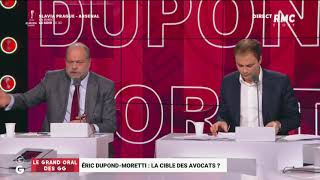 Echange entre Charles Consigny et Eric DupondMoretti aux Grandes Gueules sur RMC [upl. by Basham]