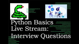 Python Basics Live Stream Leetcode  Data Engineering Interview Questions [upl. by Galatea729]