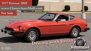 Test Driving a Clean 1977 Datsun 280Z  Consignments at Classic Auto Mall classicautomall [upl. by Llehcam847]