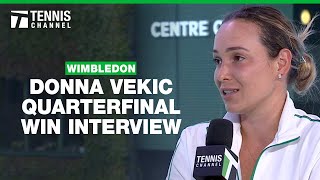 Donna Vekic on Never Giving Up  2024 Wimbledon Quarterfinal [upl. by Wadsworth]