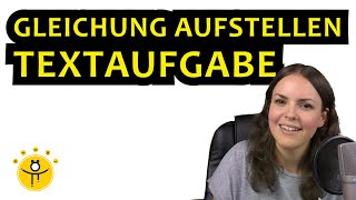 TEXTAUFGABE Alter berechnen – Gleichung aufstellen aus Text [upl. by Ramo]