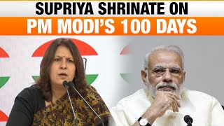 Congress Party Briefing by Supriya Shrinate PM Modis 100 Days is an Abject Failure  News9 [upl. by Ycam]