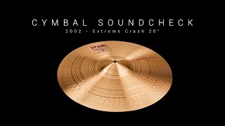 CYMBAL SOUNDCHECK  Extreme Crash 20quot [upl. by Burne549]