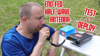 EFHW EndFed HalfWave Antenna Kit  Part Two TEST amp DEPLOY [upl. by Joub173]