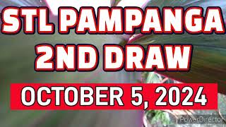 STL PAMPANGA RESULT TODAY 2ND DRAW OCTOBER 5 2024 4PM  SATURDAY [upl. by Yelhs]