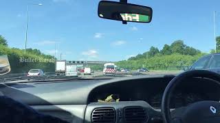 Driving on the M25 Motorway England U K [upl. by Nirac]