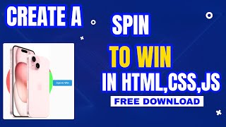 Creating a SpintoWin Game with HTML JS and CSS  DIY Web Development Tutorial [upl. by Nebur]