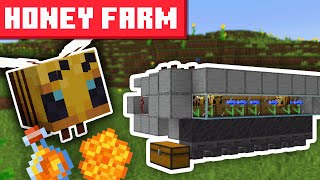 Minecraft Honey Farm 121  BEST DESIGN [upl. by Skeie716]