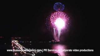 Eastbourne Airbourne Fireworks Seafront Display 2009 [upl. by Gurl]