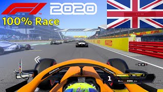 F1 2020  100 Race at Silverstone in Norris McLaren [upl. by Shiff]