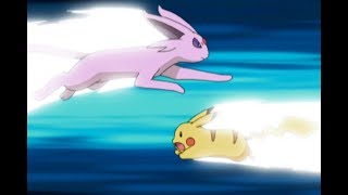 Pikachu vs Espeon  Pokémon Battle Frontier [upl. by Aer]