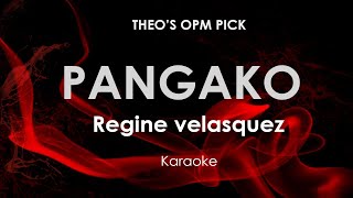 Pangako  Regine Velasquez karaoke [upl. by Yrahk764]