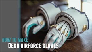 HOW TO MAKE DEKU GLOVES  AIRFORCE GLOVES  MY HERO ACADEMIA [upl. by Ataymik]