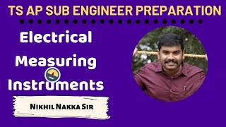 Telugu Important Points about PMMC Instruments  TS AP Sub Engineer Course  Nikhil Nakka [upl. by Krenek]