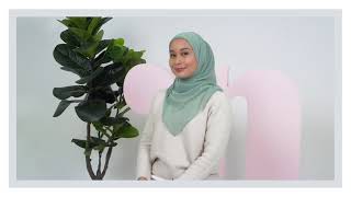 Naelofar Fiona Hijab Styling Tutorial [upl. by Nariko]