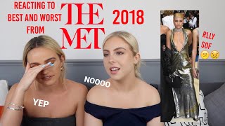 REACTING TO THE MET GALA 2018  BEST AND WORST DRESSED  SYD AND ELL [upl. by Adnovad51]