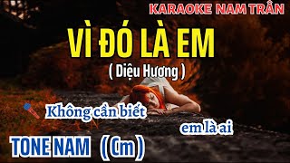 Karaoke Vì Đó Là Em Tone Nam  Nam Trân [upl. by Akisej]