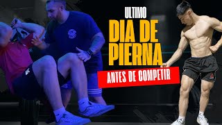 Último entrenamiento de pierna a 5 días de competir 🤯 [upl. by Arvad843]